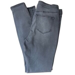 Old‎ Navy Jeans Women's 6 Tall Grey Rockstar Mid-Rise Stretchy Skinny